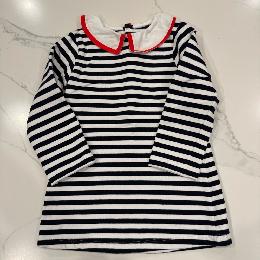 Jacadi Fleece Sailor Dress - 36 months
